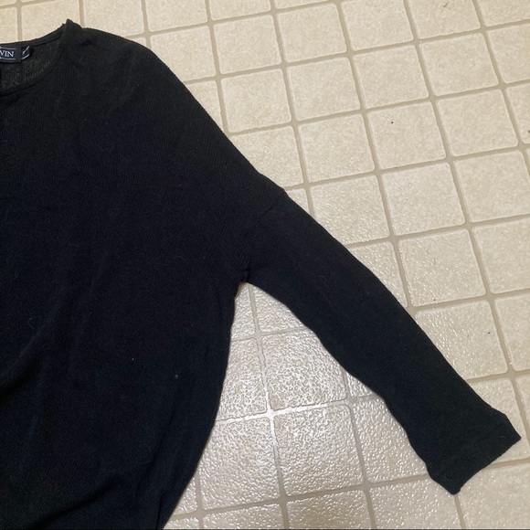 Evil Twin Loose Knit Black High-Low Sweater - XS - Picture 3 of 7